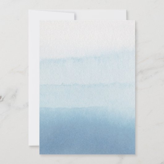 Invitation Moderne Rustique Océan Petit Baby shower d'écureui (Dos)