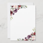 Invitation moderne rustique pour Quinceanera (Dos)