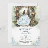 Invitation moderne rustique pour Quinceanera (Devant)