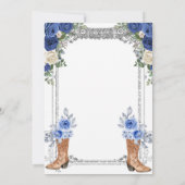 Invitation moderne rustique pour Quinceanera (Dos)