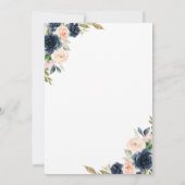 Invitation moderne rustique pour Quinceanera (Dos)