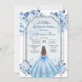 Invitation moderne rustique pour Quinceanera (Devant)