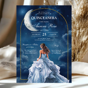 Invitation moderne rustique pour Quinceanera