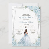 Invitation moderne rustique pour Quinceanera (Devant)