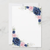 Invitation moderne rustique pour Quinceanera (Dos)