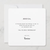 Invitation Moderne Sage Green Calligraphie (Dos)