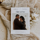 Invitation moderne "Save The Date" avec photo