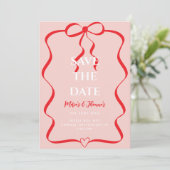 Invitation Moderne Save the Date éditorial chic (Debout devant)