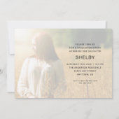 Invitation Moderne Script 2 Photo Graduation horizontale (Dos)