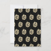 Invitation Moderne Script 60th Gras Noir Disco Paillettes  (Dos)