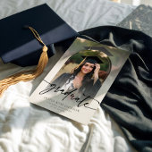 Invitation Moderne Simple 2 Photo Graduation