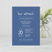 Invitation Moderne + Simple Bar Mitzvah (Debout devant)