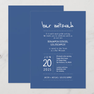 Invitation Moderne + Simple Bar Mitzvah