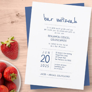 Invitation Moderne + Simple Bar Mitzvah