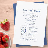 Invitation Moderne + Simple Bar Mitzvah
