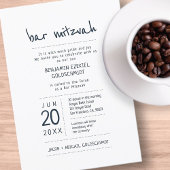 Invitation Moderne + Simple Bar Mitzvah