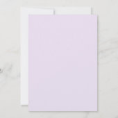 Invitation Moderne simple chic violet 21e anniversaire (Dos)