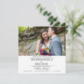 Invitation moderne simple de réception de mariage (Debout devant)