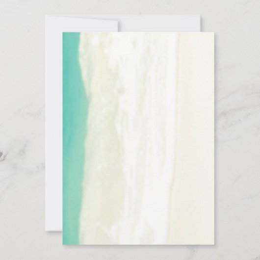 Invitation Moderne Simple Destination Plage Mariage Invitatio (Dos)