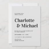 Invitation Moderne, simple, élégant Einladung (Devant)