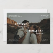 Invitation Moderne Simple élégant Script Mariage de superposi (Devant)