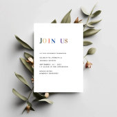 Invitation Moderne, simple, frisch Hochzeit