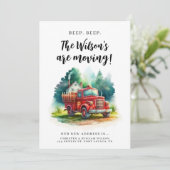 Invitation Moderne Simple Funny Nouvelle Maison Déménagement  (Debout devant)