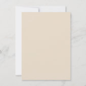 Invitation Moderne simple mariage fleur sauvage (Dos)