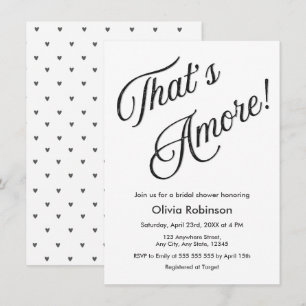 Invitation Moderne Simple Minimaliste C'est l'Amour BridalSho