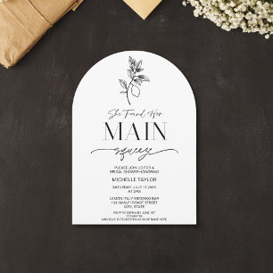 Invitation Moderne Simple Minimaliste Citron principale Press