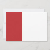 Invitation Moderne Simple Rouge Blanc Graduation 2025 (Dos)