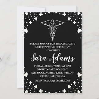 Invitation moderne simple soins infirmiers