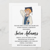 Invitation moderne simple soins infirmiers (Devant / Derrière)