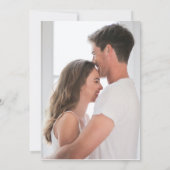 Invitation Moderne simple superposition photo Enregistrer la  (Dos)