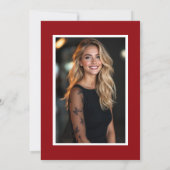 Invitation Moderne simple typographie photo bachelorette (Dos)