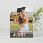 Invitation Moderne Simplicité Photo Graduation (Debout devant)