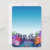 Invitation Moderne sous le Baby shower de Seahorse (Dos)