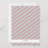 Invitation moderne Sting Ray rose et orange (Dos)