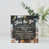 Invitation Moderne, Stock audacieuse du Bar Couples Douche (Debout devant)