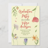 Invitation Moderne Stylish obtention de la graduation des fle (Devant)