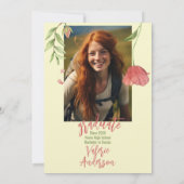 Invitation Moderne Stylish obtention de la graduation des fle (Dos)