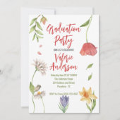 Invitation Moderne Stylish obtention de la graduation des fle (Devant)