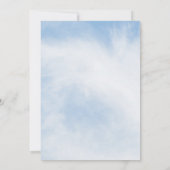 Invitation Moderne Sur Cloud 9 Fête des mariées (Dos)