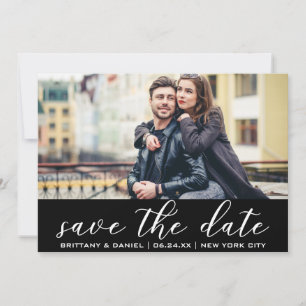 Invitation Moderne tendance Enregistrer la date Fiançailles P