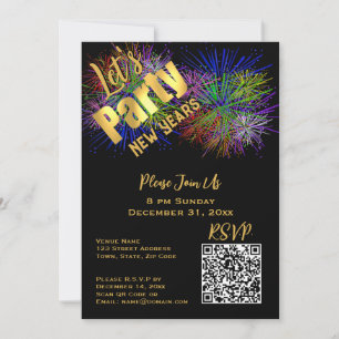 Invitation moderne tendance par QR code pour une s