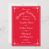Invitation Moderne tout en un RSVP Courriel Site Web Mariage  (Devant)