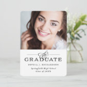 Invitation Moderne Traditionnel Blanc | Soirée photo remise d (Debout devant)