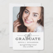 Invitation Moderne Traditionnel Blanc | Soirée photo remise d (Devant)