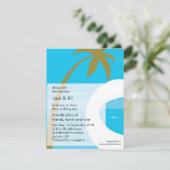Invitation Moderne Tropical 4,25x5,25 (Debout devant)