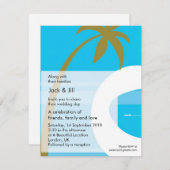 Invitation Moderne Tropical 4,25x5,25 (Devant / Derrière)